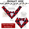 2Pcs 2 Styles Polyester Pet Handkerchi AJEW-CP0008-69B-2