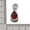 Brass Pave Cubic Zirconia Pendants KK-N290-33P-01-3