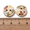 2-Hole Printed Opaque Resin Buttons RE-CBABDF1-20-3