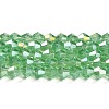 Transparent Electroplate Glass Beads Strands EGLA-A039-T3mm-B24-1