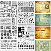 Globleland 4 Sheets 4 Styles PVC Plastic Stamps DIY-GL0004-86J-1