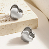 Heart 304 Stainless Steel Hoop Earrings for Women HP5817-2-2