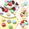 35Pcs 7 Colors Opaque Acrylic Imitation Food Beads OACR-CJ0002-72-3