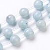 Natural Dyed Marble Beads Strands G-I203-A-8mm-1-2