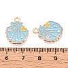 Marine Animals Alloy Enamel Pendants X-ENAM-T022-34H-3