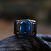 Alloy with Glass Finger Rings for Men FS-WG2A945-18-1