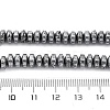 Electroplated Natural Lava Rock Beads Strands G-A256-E01-01G-4