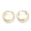 Brass Huggie Hoop Earrings EJEW-F245-06G-1