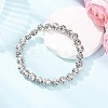 Alloy Round Beaded Stretch Bracelets for Women BJEW-JB12569-01-2