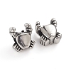 304 Stainless Steel European Beads OPDL-G009-11AS-1