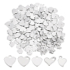 400Pcs 5 Style 304 Stainless Steel Charms STAS-DC0004-08-1