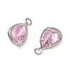 Brass Pave Cubic Zirconia Charms CU-CBABEB3-04P-02-2