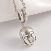 Mixed Buddha Tibetan Style Alloy European Dangle Charms PALLOY-JF00134-2