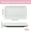 1Pc Rectangle Ceramic Jewelry Dish AJEW-BBC0002-48-2