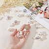 GOMAKERER 222Pcs 9 Styles ABS Plastic Imitation Pearl Round Beads KY-GO0001-03-3