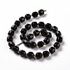 Natural Obsidian Beads Strands G-G990-F11-3