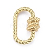 Brass Screw Carabiner Lock Charms ZIRC-E164-09G-3