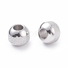 Non-Tarnish Textured 304 Stainless Steel Beads STAS-P306-01C-P-3