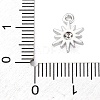Brass Micro Pave Cubic Zirconia Charms KK-A240-23P-3