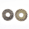 Handmade Reed Cane/Rattan Woven Linking Rings WOVE-T006-083-2