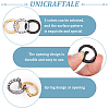 Unicraftale 3Pcs 3 Colors 304 Stainless Steel Spring Gate Rings STAS-UN0041-74-5