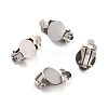 Non-Tarnish 316 Stainless Steel Clip-on Earring Findings STAS-I187-04B-P-1