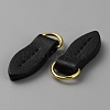 Leaf Shape Leather Zipper Heads FIND-WH0139-145B-2