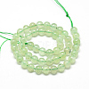 Natural Prehnite Beads Strands G-S263-4mm-04-2