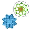 DIY Christmas Snowflake Pendant Food Grade Silicone Molds XMAS-PW0001-011G-1