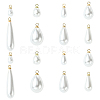 40Pcs 8 Styles ABS Plastic Pearl Pendants FIND-YW0012-01G-1