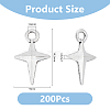 200Pcs Tibetan Style Zinc Alloy Pendants TIBEP-DC0001-40-2