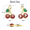 50Pcs Rack Plating Brass Enamel Pendants KK-CJ0001-87-2