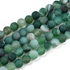 Natural Grade A Striped Agate/Banded Agate Beads Strands G-E478-08-8MM-2