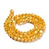 Opaque Solid Color Electroplate Glass Beads Strands GLAA-F029-P4mm-A04-2