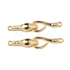 Brass Micro Pave Cubic Zirconia hook Clasps KK-S531-35G-1