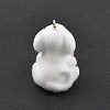 Flocky Resin Pendants FIND-A061-02D-4