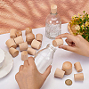 BENECREAT 18Pcs 6 Style Bamboo Bottle Stoppers FIND-BC0002-86-3