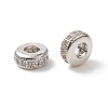 Brass Micro Pave Cubic Zirconia Beads ZIRC-F001-121P-1