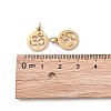 304 Stainless Steel Charms STAS-Q201-T446G-4