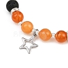 5Pcs Star 304 Stainless Steel Charms Bracelets BJEW-JB12401-3