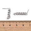 925 Sterling Silver Dangle Stud Earrings STER-Z007-02P-3