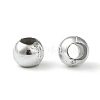Plating Plastic Acrylic Round Beads PACR-L003-3mm-S-2