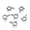 Tarnish Resistant 304 Stainless Steel Spring Ring Clasps X-STAS-S117-016A-1