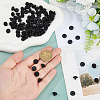 100Pcs 1-Hole Cloth Shank Buttons BUTT-FH0001-024-3