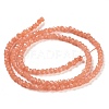 Baking Paint Imitation Jade Glass Bead Strands LS-DGLA-A034-J8MM-A34-5