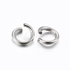 Tarnish Resistant 304 Stainless Steel Open Jump Rings STAS-H437-6x1mm-2