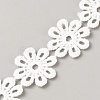 Polyester Lace Ribbon OCOR-WH0111-138E-1