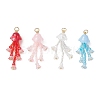 Glass Seed Beaded Pendants PALLOY-MZ01230-1