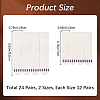2 Sets 2 Styles Removable Plastic & Traceless Glue Hook and Loop Fastener DIY-CN0003-18-2