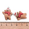 Christmas Theme Opaque Resin Pendants RESI-N039-101-3